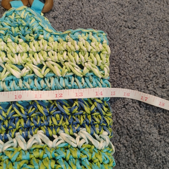 Capelli Multicolor Woven Tote Bag, Purse, Handbag - Picture 9 of 11